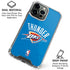 NBA OKC Thunder Distressed iPhone 15 Pro Clear Case